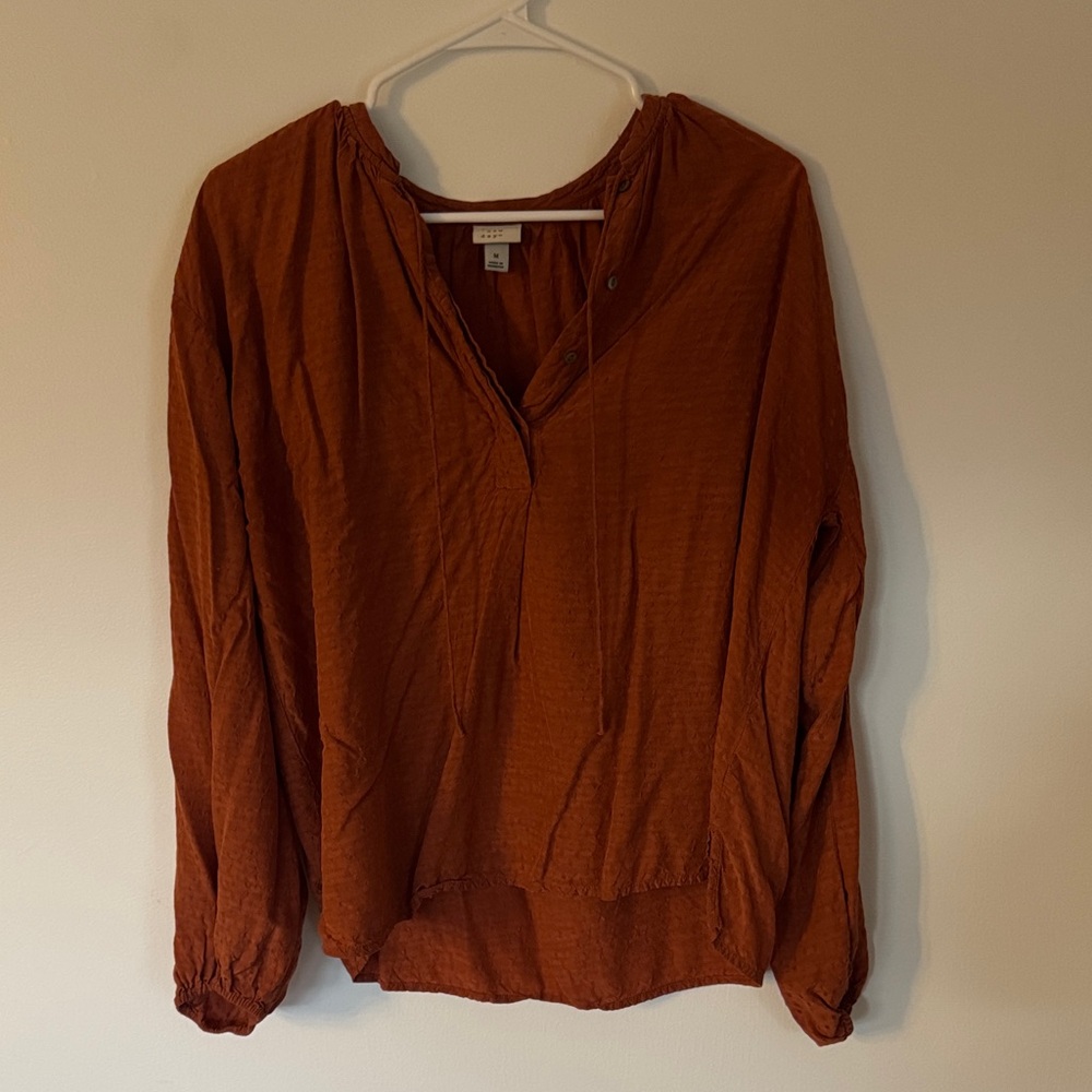 A New Day Rust Blouse size medium